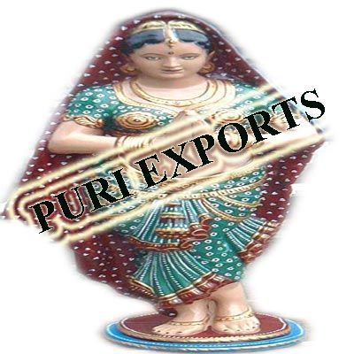 Namaste Lady Welcome Statue