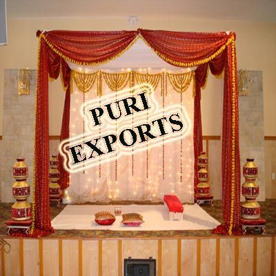 Rajasthani Wedding Stage with Light Backdrop