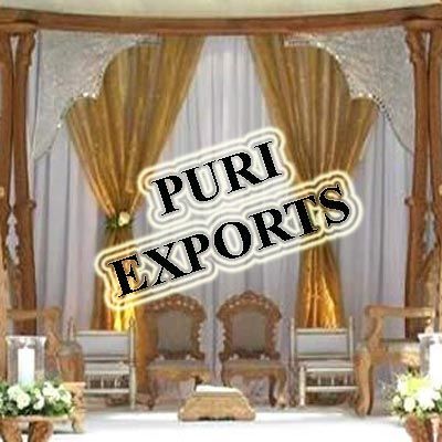 Shahi Gold & White Backdrop