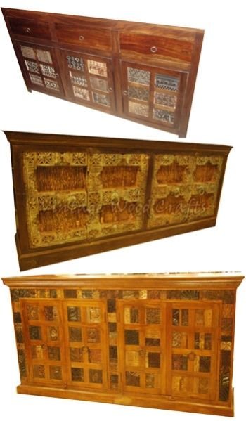 Wooden Sideboard with Patches and From Old Gates