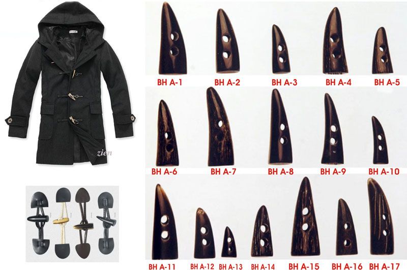 Buffalo Horn Toggle Buttons - 01