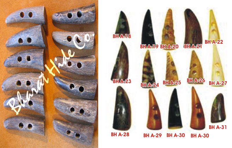 Buffalo Horn Toggle Buttons - 02