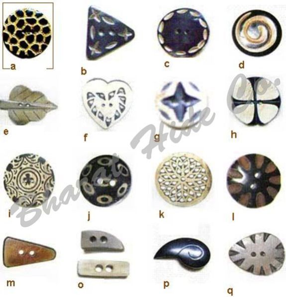 Finished Horn Buttons - 05