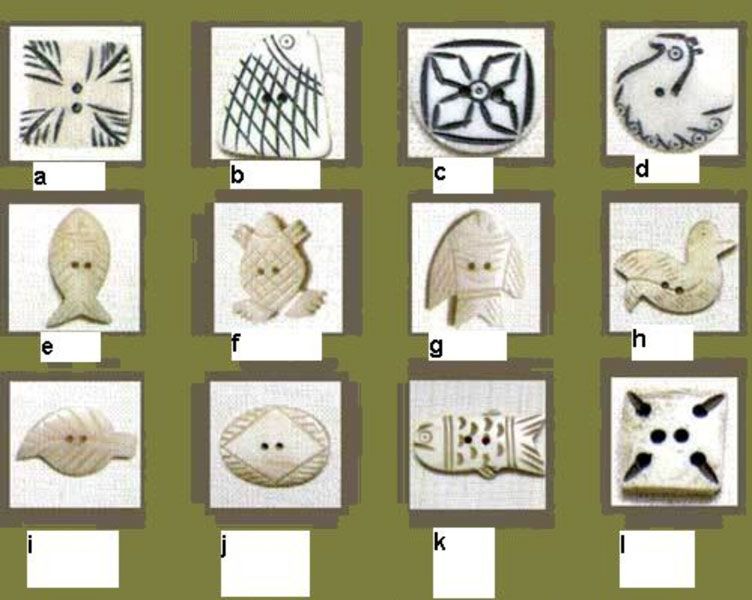 Finished Horn Buttons - 08