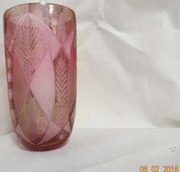 Pink Glass Vase 02