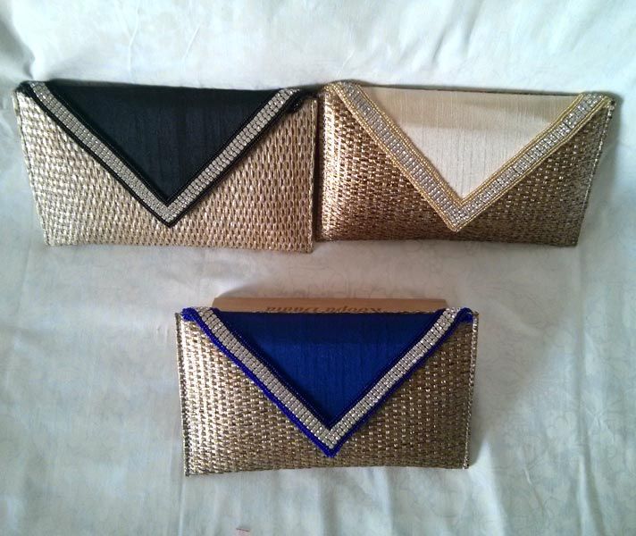 15 lovely clutch with a raw silk flap