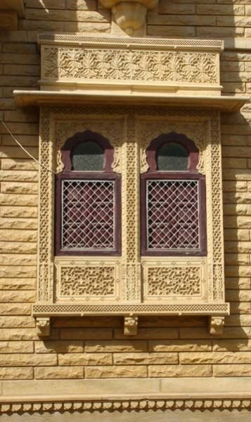 Double Frame Stone Window 01
