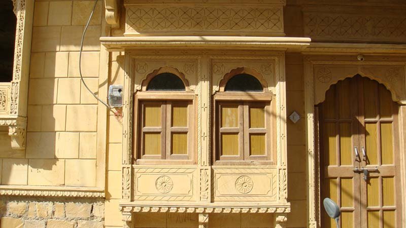 Double Frame Stone Window 02