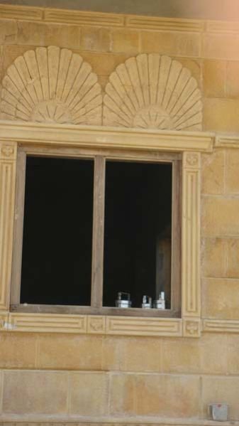 Double Frame Stone Window 03