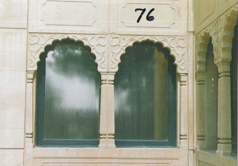 Double Frame Stone Window 05