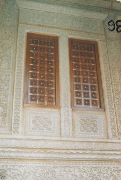 Double Frame Stone Window 06