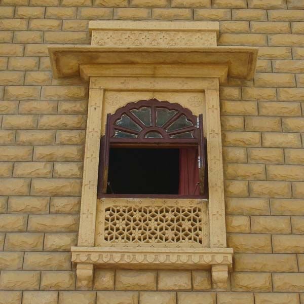 Single Frame Stone Window 01