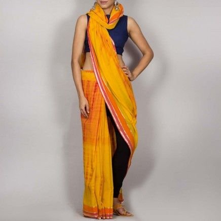 Cotton Shibori Saree 04