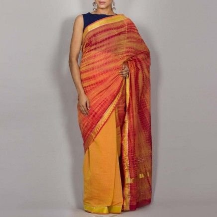 Cotton Shibori Saree 05
