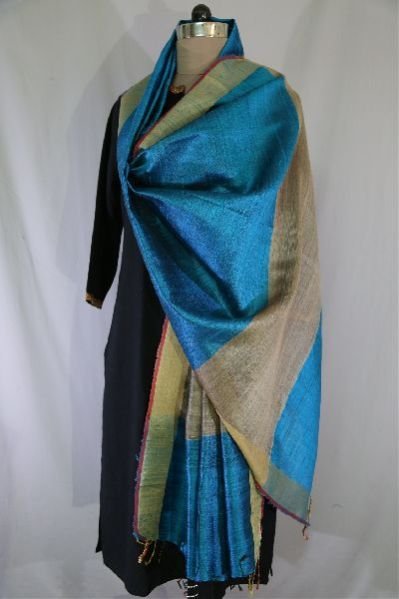 Dupion Silk Multi Color Dupattas 12