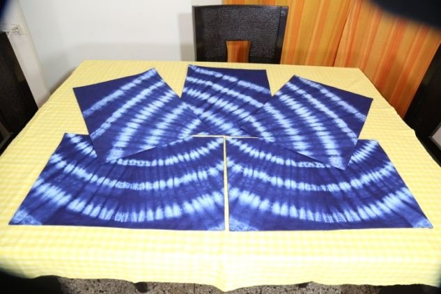 Shibori Cotton Tablecloth 03