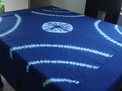 Shibori Cotton Tablecloth 05
