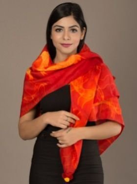 Shibori Silk Stole 02