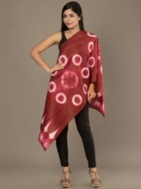 Shibori Silk Stole 03