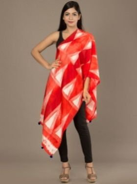 Shibori Silk Stole 04