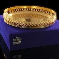 Gold Polished Iron Platter (G-150)