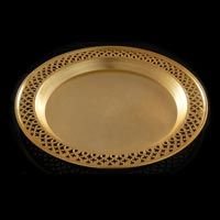 Gold Polished Iron Platter (G-170)