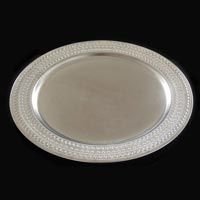 Silver Polished Iron Platter (C-102)
