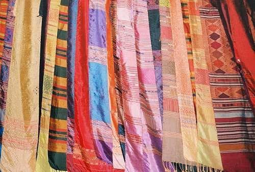 Designer Pleated Scarves