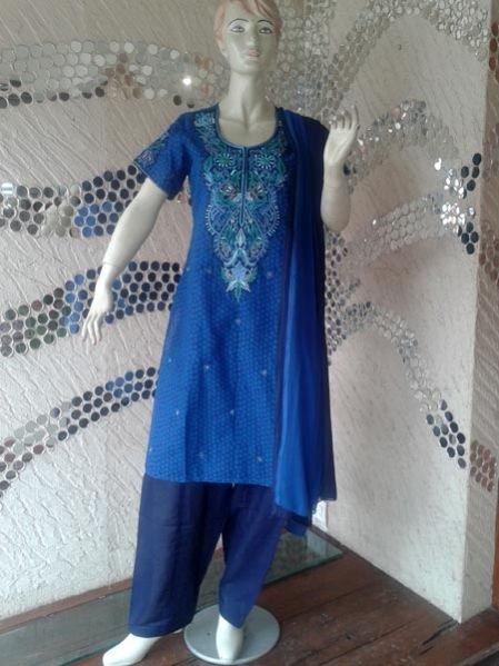 Gunjan Royal Blue Stitched Salwar Suit