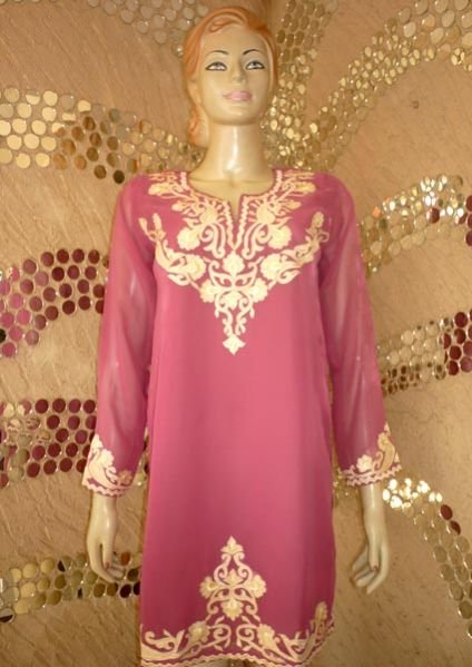 Suhana Wine Georgette Kurti