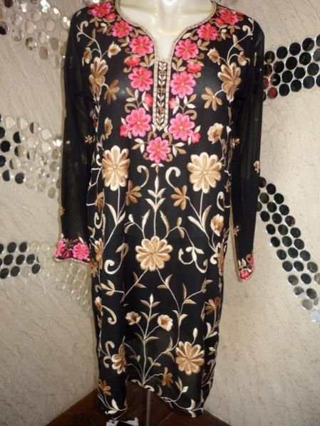 Tabassum Black Georgette Kurti