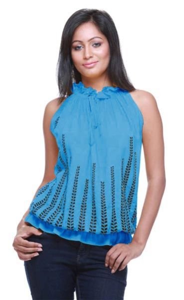 Ladies Blue Top