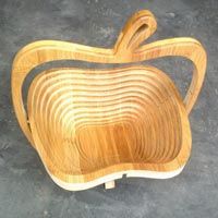Apple Shaped Bamboo Basket
