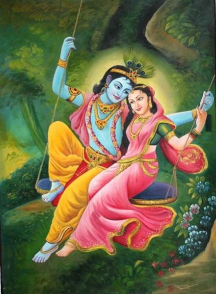 Decorative Radha Krishna Painting