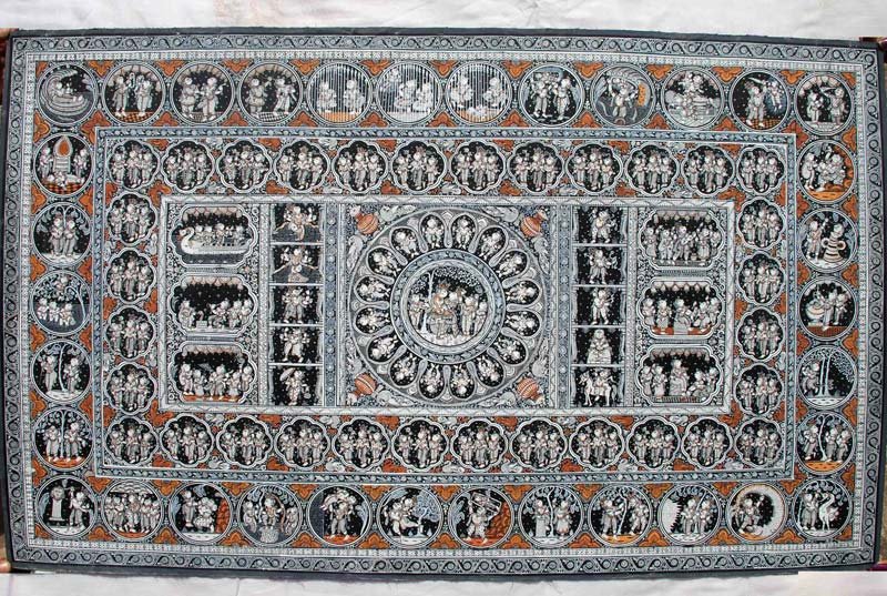 Krishna Life History and Dasabatar Patachitra Painting