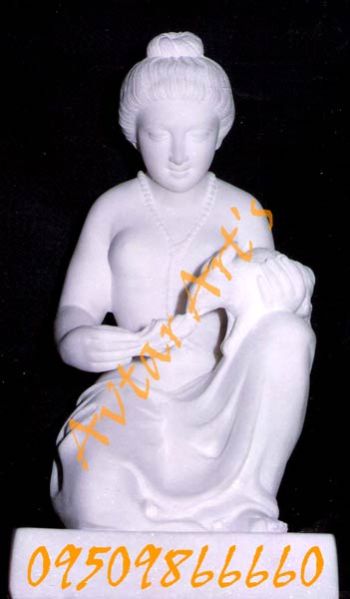 Marble Lady with Rabbit