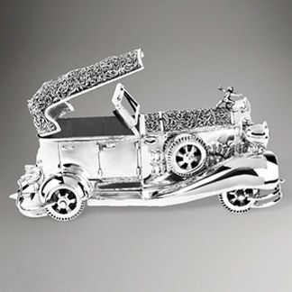 Silver Vintage Car