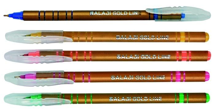 Direct Fill Ball Pen (Gold Line)