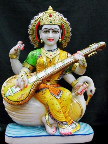 Marble Saraswati Maa Statues