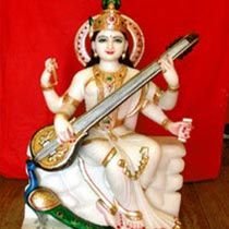 Marble Saraswati Maa Statues