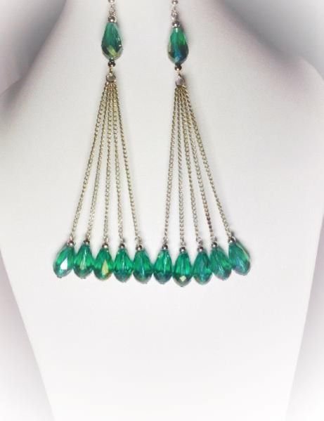 Chain Tassel Earrings 02