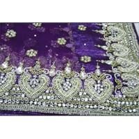 Embroidered Net Saree (B284NTRKMTY)