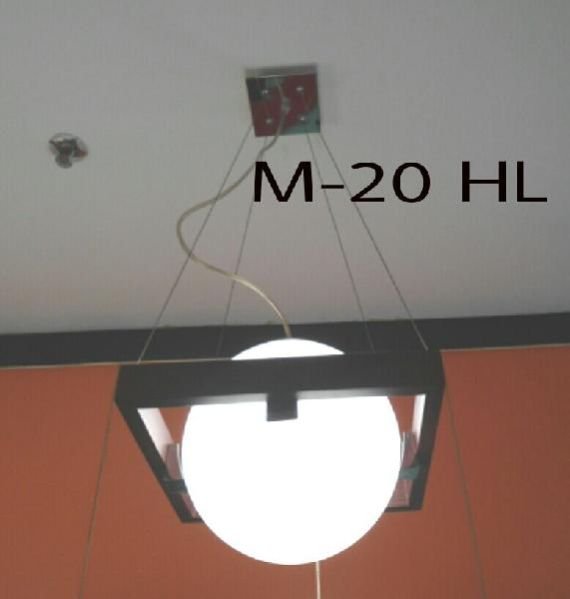 Wood Glass Pendant Lights (M 20 HL)