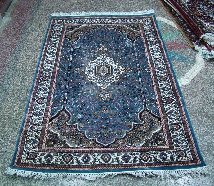 Handmade Art Silk Staple Carpets