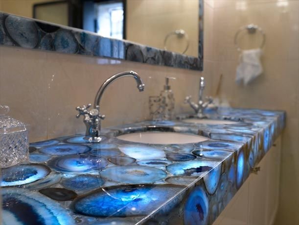 Blue Agate Slab 02