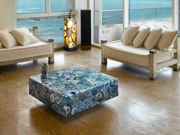 Blue Agate Slab 07
