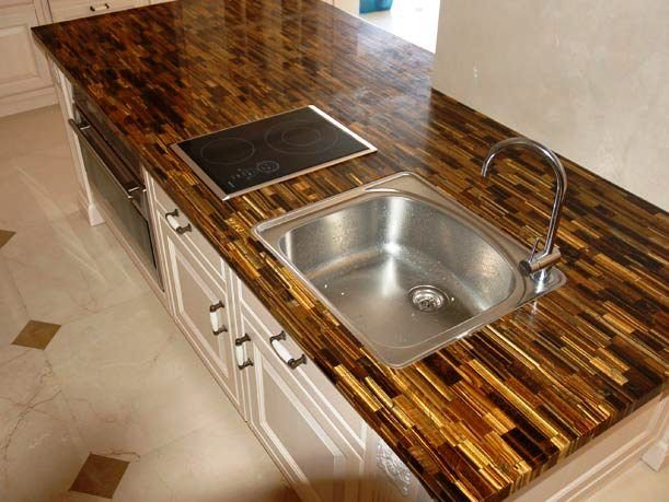 Gold Tiger Eye Semi Precious Slab 04