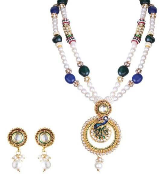 Multi Line Necklace Set 06