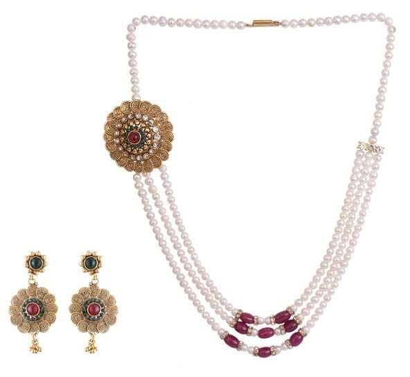 Multi Line Necklace Set 19