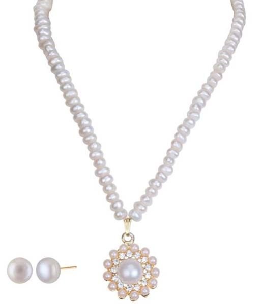 Pearl Pendant Set 06